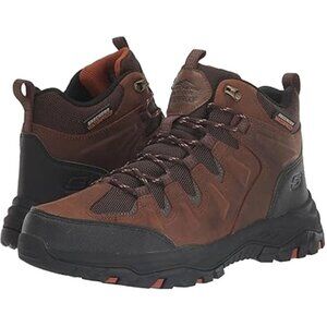 SKECHERS Men's Leather Waterproof Trail Hiking Boots, Size 10.5 Extra Wide 4E